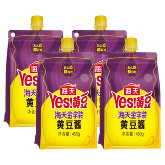 海天  金字装黄豆酱450g*4