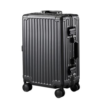 洛克兰/ROCKLAND  20寸行李箱万向轮学生铝框拉杆箱  CRX168  银色/黑色