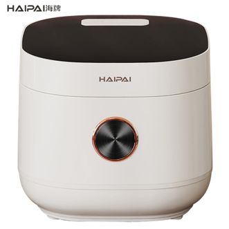 海牌  5L电饭煲微电脑电饭锅柴火饭 预约定时多功能煮饭煮粥煲汤炖煮锅厨房家用电器电炖锅电锅电热锅HP-FB500象牙白