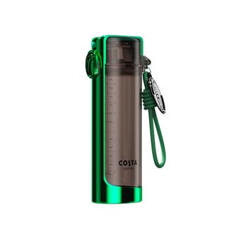  COSTA  大方杯tritan材质运动水杯吸管杯太空杯-炫酷绿 700ml      CDS23096-GR