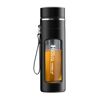 恩尔美（nRMEi）  提绳塑玻杯茶仓款420ml