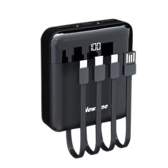 纽曼  AL03 自带四线充电宝10000毫安时轻薄小方移动电源