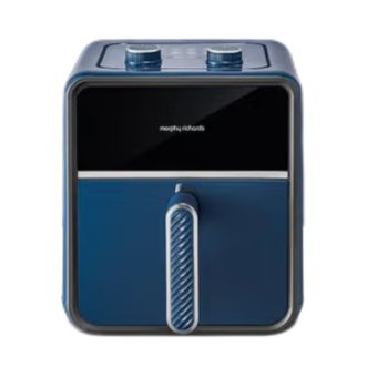 摩飞  空气炸锅小型家用可视电炸锅不粘易清洁大容量轻脂少油自由控温控时薯条机3.5L轻奢蓝 MR8103