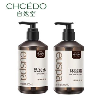 自然堂/Chando  EUSPA闻花听雨洗发水沐浴露组合