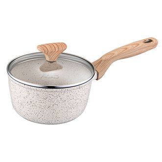 爱仕达/ASD  奶锅麦饭石色晶石不粘锅18CM泡面小奶锅电磁炉通用NL18S17WG