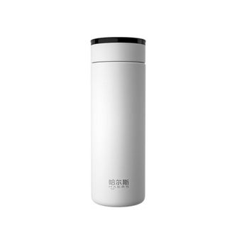 哈尔斯（HAERS）智能温度显示办公商务不锈钢智享水杯茶杯保温杯-HDM-450-69-E白色