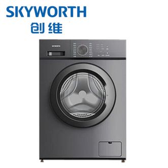 创维/Skyworth  滚筒洗衣机家用租房10公斤大容量全自动洗衣机  GF100KC2  钛金灰 10公斤变频滚筒