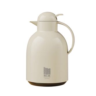 物生物  保温壶热水壶1500ml容量玻璃内胆暖水瓶开水壶居家热水瓶普通款 奶芙白