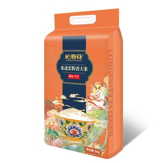 长寿花  臻品 丰年东北长粒香大米 颗颗饱满 5kg