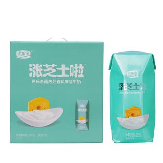 君乐宝（JUNLEBAO）  涨芝士啦酸奶(原味)利乐钻200g*12瓶