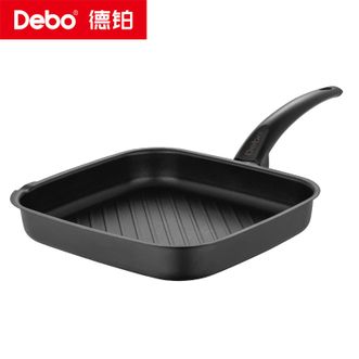 德铂（Debo）  柯蒂斯煎锅不粘平底锅快速导热轻烟少油明火专用26cm （黑色）