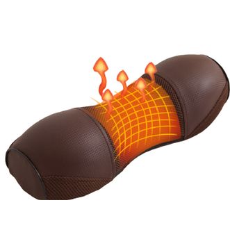 诺伊曼/noyoke  圆柱理疗枕（热敷震动款）送艾草4片 S3058+AJ3010 咖色