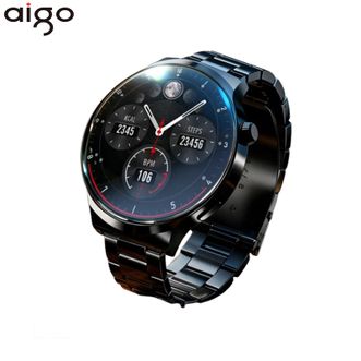 爱国者（aigo）  智能运动手表V8黑色-XFQ【顶配款】 男女同款健康监测睡眠心率多功能通话情人节日送礼