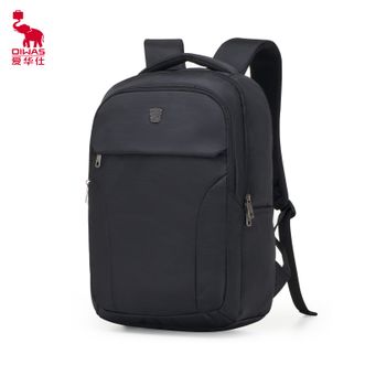 爱华仕  商务双肩包  15.6英寸笔记本电脑包  智能分区舒适减负防泼水设计休闲背包  黑色