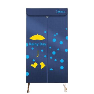 美的/Midea  烘干机 家用干衣机小型衣柜式风干烘衣机婴儿衣物暖风两用180分钟定时32斤大容量定时烘干宿舍衣柜 【32斤承重双层设计】HBGJ12A1 430L