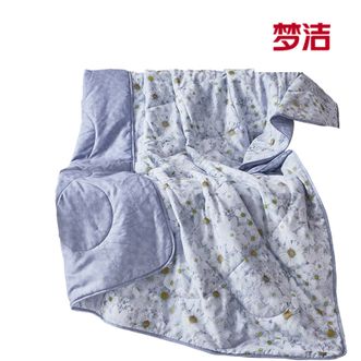 罗莱家纺  纯棉薄荷抗菌夏被 小雏菊 150X200cm  紫色 1010289105