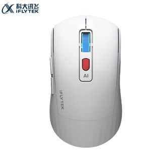 科大讯飞/Iflytek  AI智能鼠标AM50【白色】 搭载DeepSeek-R1 AI写作问智能PPT 便携蓝牙无线鼠标 无线充电办公鼠标