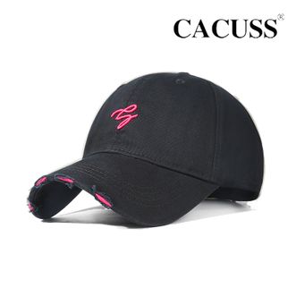 CACUSS  鸭舌帽 刺绣 棒球帽 时尚百搭 防晒帽 黑色   BQ240877