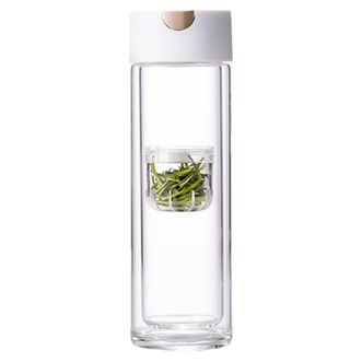 栢士德/BYSTON  磁吸双层杯  320ml  按压泡茶杯子 水杯 BST-146
