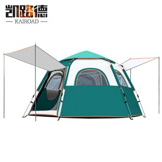 凯路德/KAIROAD  帐篷 户外露营便携式折叠全自动速开六角帐（双门四窗-4人）