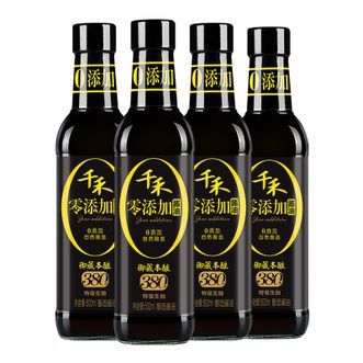 千禾 酱油 御藏本酿380天 特级生抽 500ml*4瓶