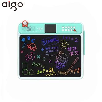 爱国者（aigo）  早教学练机LA-JE-Z1【青色】 儿童玩具液晶绘画板教材同步拼音小学生男女孩生日礼物