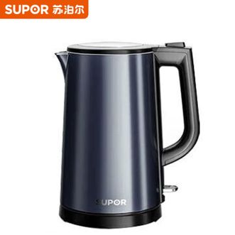 苏泊尔（SUPOR）  电热水壶家用1.7L双层防烫食品级不锈钢内胆烧水壶防干烧保护电水壶SW-17S36A