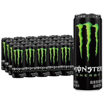 可口可乐  魔爪Monster经典黑罐碳酸能量饮料355ml*24整箱