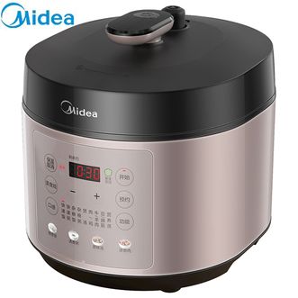 美的（Midea） 电压力锅 高压锅5L家用多功能电饭锅压力煲匀火速热快煮双胆智能预约精钢厚釜 MY-YL50M5Z-802