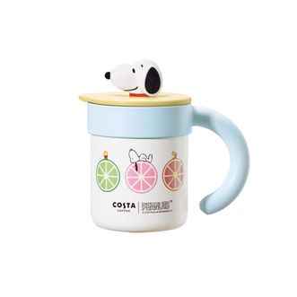 COSTA  2026新品马克杯保温保冷桌面手持保温杯-阳光柠檬（带玩偶）400ml