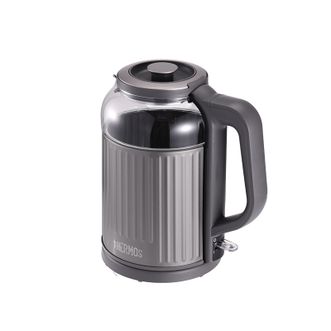 膳魔师（THERMOS）  钛加热盘电热水壶家用烧水壶食品级高硼硅玻璃自动断电快速沸腾防干烧电水壶EHA-1337A曜石黑
