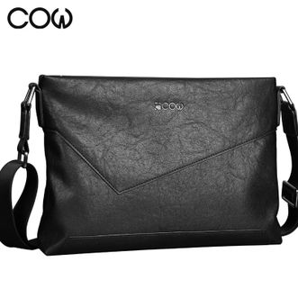 COW  单肩包斜挎背包 C-8610单肩横款 黑色