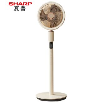 夏普/Sharp  空气循环扇/直流变频电风扇/离子群净化落地扇/32档语音智能3D摇头香薰驱蚊台地两用PJ-CD614A