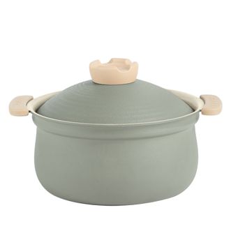炊大皇（COOKER KING）  禾悦不粘炖煲22cm艾青绿HY22AQL