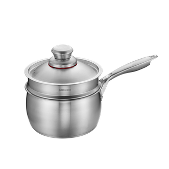 欧美达（OMUDA）  德国不锈钢奶锅304加厚18cm不粘小汤锅煮面热奶锅婴儿辅食 18cm   JZG18