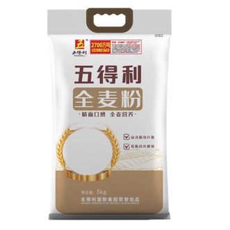 五得利/WUDELI  面粉全麦粉5kg全麦小麦粉