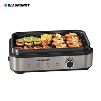 BLAUPUNKT  煎烤盘烤肉锅电烤盘烧烤盘烤肉盘含烤盘烤网家用电烧烤炉 电烤炉多功能烤串烤肉一体 不沾烤串机 可拆洗多人聚会可用