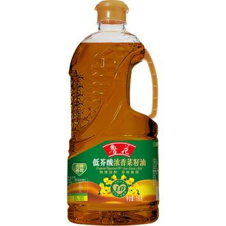 鲁花  低芥酸浓香菜籽油1.6L非转基因物理压榨