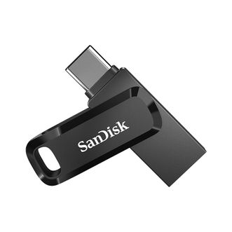 闪迪/SanDisk  Type-C USB3.2高速手机U盘 便携双接口旋转优盘DDC3黑色 自动备份闪存盘