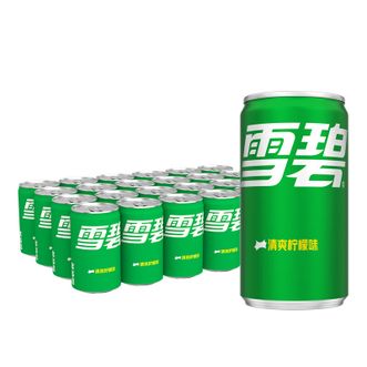 可口可乐  雪碧含糖200ml*24罐 碳酸饮料迷你罐