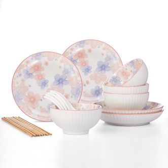 共禾京品樱花飞舞十六头餐具