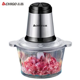志高/Chigo  绞肉机bz03家用料理机 辅食机多功能电动搅拌机小型碎菜机碎肉机绞馅机肉馅机2L