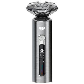 超人（SID）剃须刀电动刮胡刀男士车载充电式便携剃胡须子刀智能数显+快充HS390