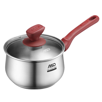 爱仕达/ASD  奶锅316L不锈钢18CM加厚复底辅食锅燃气电磁通用NS18B5WG