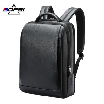 博牌/Bopai  简约现代双肩包男大容量15.6英寸电脑实用通勤旅行大学生上课背包61-122891