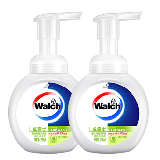 威露士  泡沫洗手液 青柠盈润225ml*2瓶 洗手液健康抑菌 清香洗护手洗手液