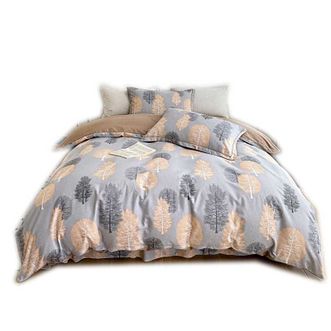 雅鹿  全棉加厚生态磨毛 四件套 清香花艺YL4123 床单被罩枕套 床品套件 单双人