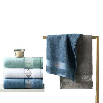 康尔馨  高端纯棉毛巾浴巾五星级酒店伴手礼 1浴巾+2面巾 布莱恩毛浴巾礼盒