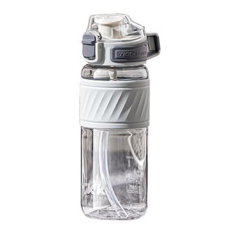 TKK  运动水杯子耐高温便携tritan塑料瓶壶  哈仑运动水杯 远山灰 600ml TKK1025（新色）
