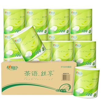 心相印  心柔系列卷纸  4层100克20卷装  卫生纸擦手纸  BT3220  新旧包装随机发